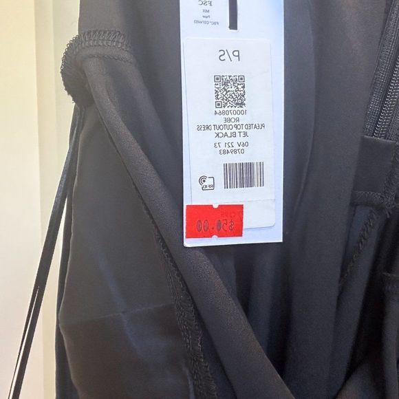 DYNAMITE BNWT BLACK HALTER SATIN DRESS WITH SLIT - Picture 5 of 7